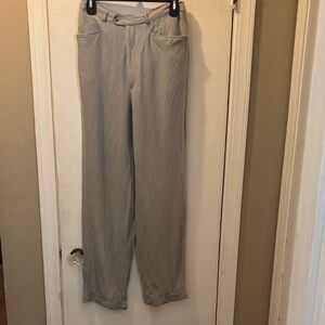Vintage Como Sport Italy 8 gray linen golf pants NEW 26-105